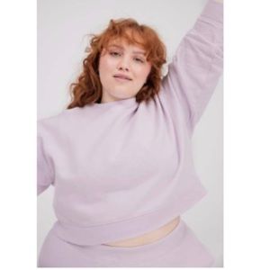 Girlfriend Collective 50/50 Cropped Sweatshirt